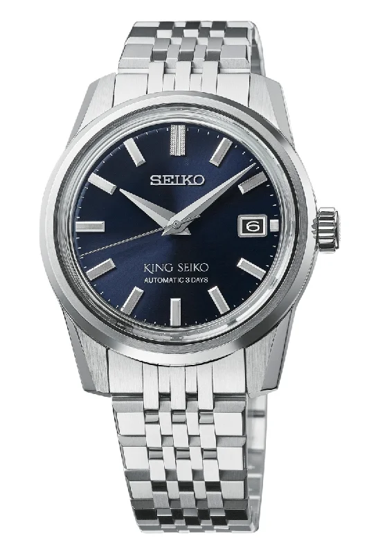Men's Small Size Dress Watches for Petite Wrist-King Seiko Modern Re-Interpretation 39mm SPB371