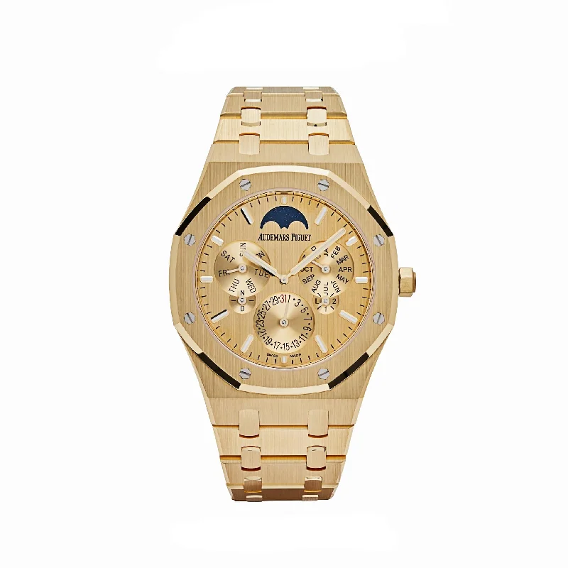 Men's Audemars Piguet International Brand Style Watches-Audemars Piguet Royal Oak 26586BA.OO.1240BA.99  Perpetual Calendar Ultra-Thin Yellow Gold / Yellow Gold-Toned  Dial Limited Edition (2024)