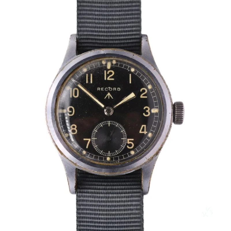 Men's Military Watches for Military Collectors-Record - Dirty Dozen - Matching Case Numbers - Caseback Ref: WWW L26830 - c.1944