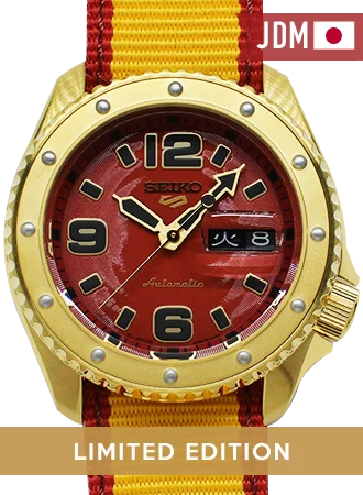 Men's Seiko Local Brand Watches-Seiko 5 Sports Street Fighter Series Zangief "Iron Cyclone" - Ltd Ed 9999pcs - Ref. SBSA084