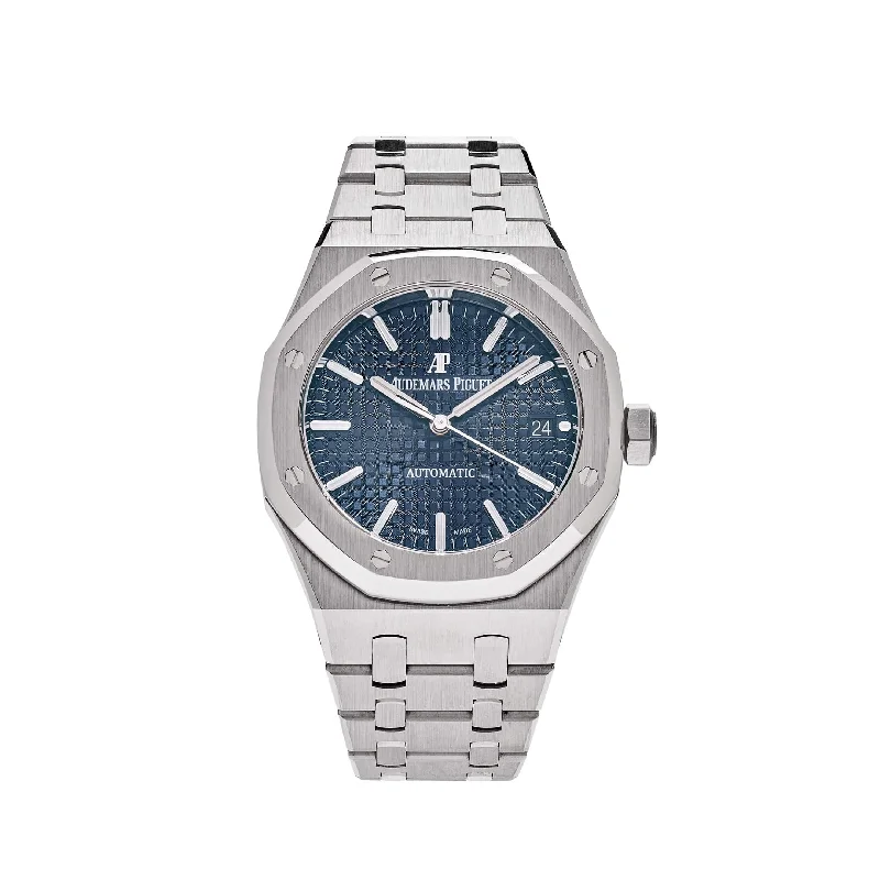 Men's Audemars Piguet Engagement Design Watches-Audemars Piguet Royal Oak Selfwinding Steel Blue Dial 37mm 15450ST.OO.1256ST.03