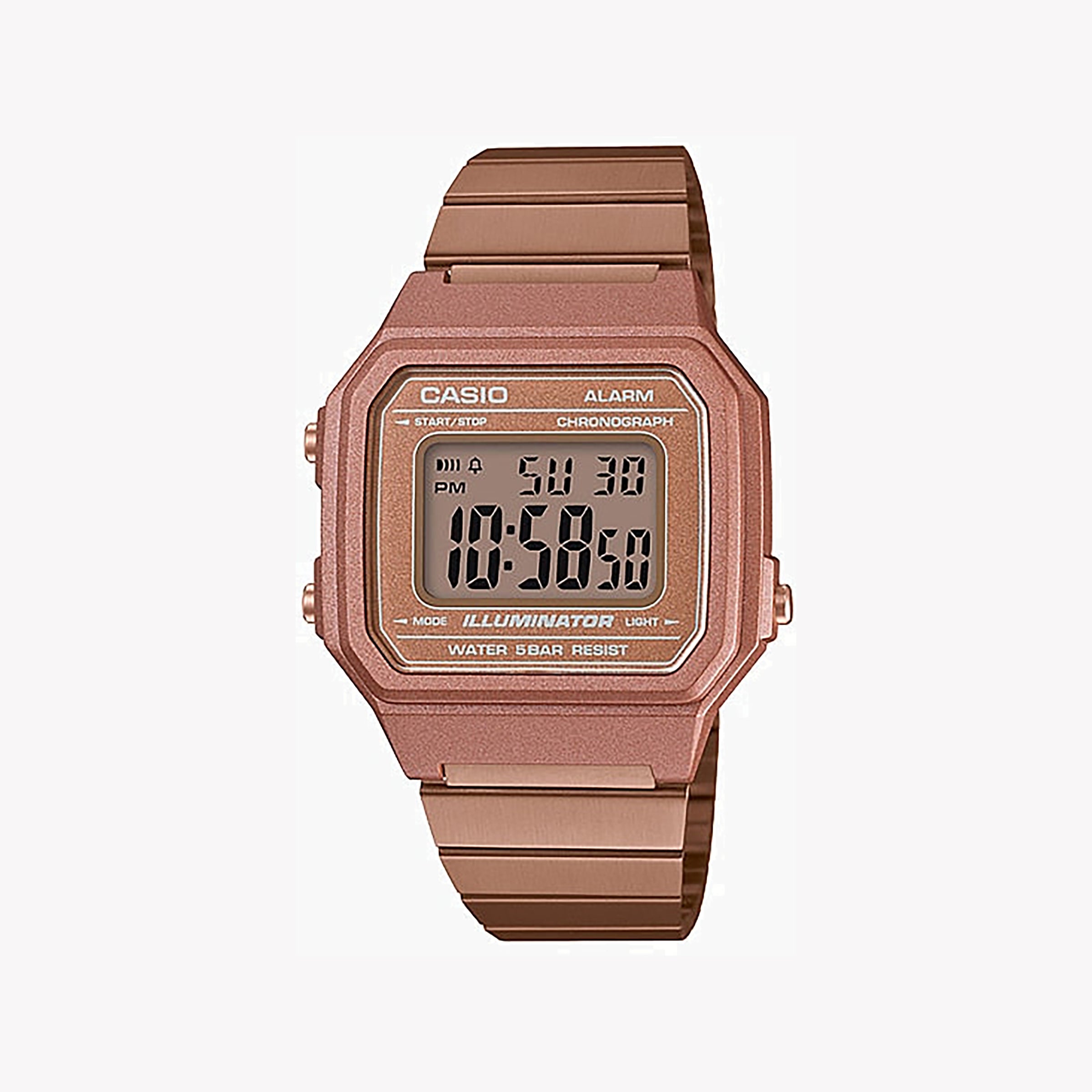 Men's Digital Watches with Special Edition-Casio Unisex Rose Gold Watch, Digital Design | B650WC-5ADF