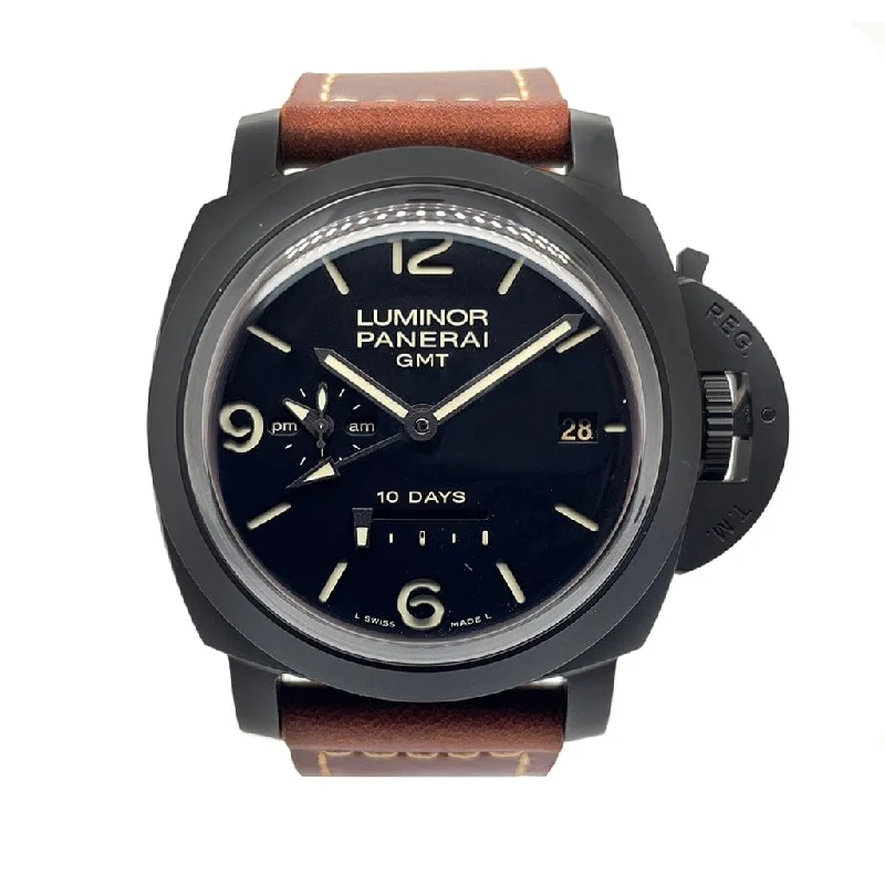 Women's Military Watches for Temperature Monitoring-Panerai Luminor GMT 10 Days - 44mm PAM00335 - Certified Pre-Owned