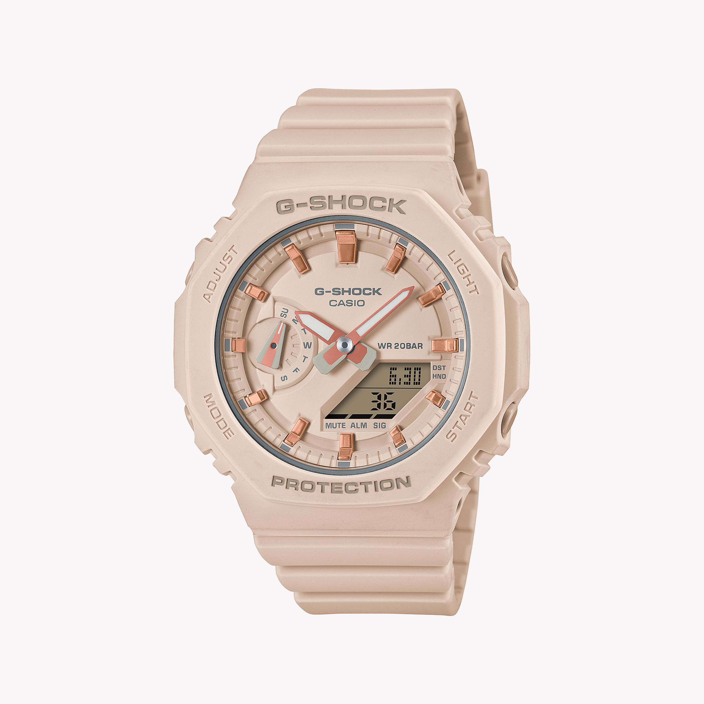 Men's Digital Watches with Countdown Timer-G-SHOCK Women's Pink Resin Watch, Bold Aesthetic | GMA-S2100-4ADR