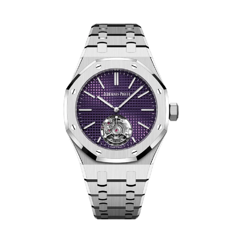 Men's Audemars Piguet Smart Watches-Audemars Piguet Royal Oak 26660ST.OO.1356ST.01 Selfwinding Flying Tourbillon Extra-Thin "50th Anniversary" 26660ST.OO.1356ST.01