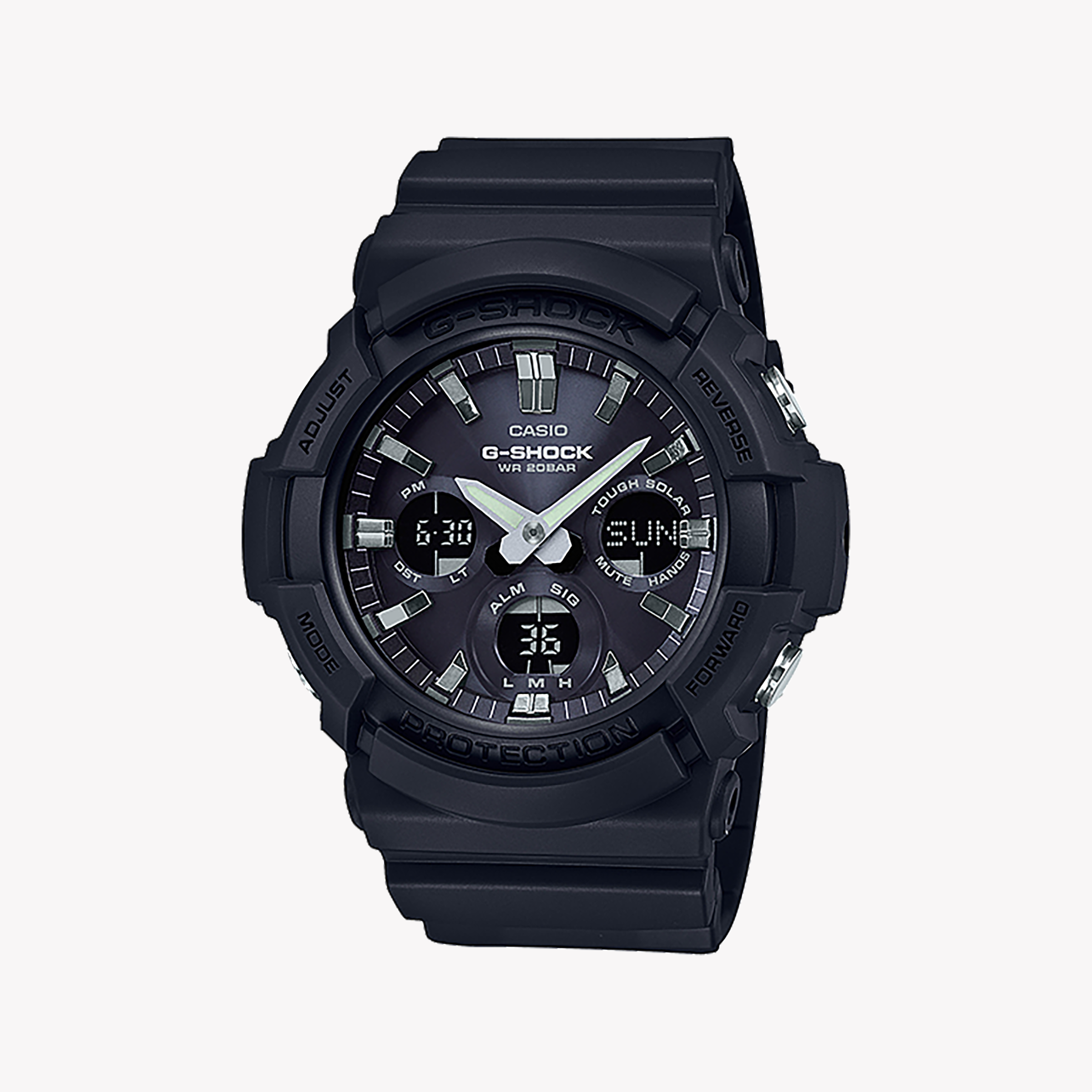 Men's Digital Watches with Laser Engraving-G-SHOCK GAS-100B-1ADR: MEN'S SPORTY ELEGANCE - BLACK RESIN TIMEPIECE FOR ADVENTURE & STYLE