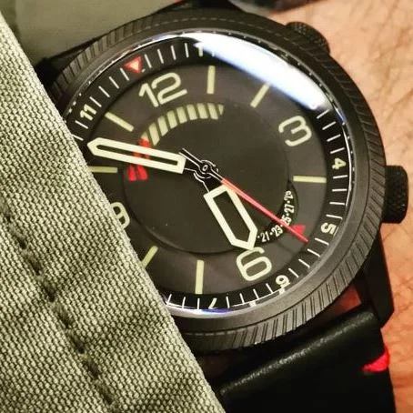 Women's Military Watches for Travelers-Draken Kalahari Limited Edition (Black Dial, Black Case)