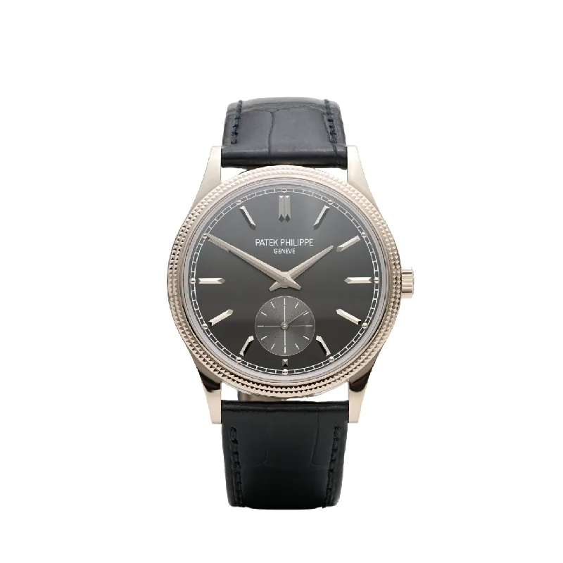 Men's Patek Philippe Watches with Vintage Inspiration-6119G - Calatrava Clous de Paris (2023)