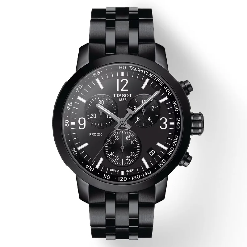 Women's Heritage Watches for Fitness Tracking-Tissot T-Sport Black Dial Men 43mm