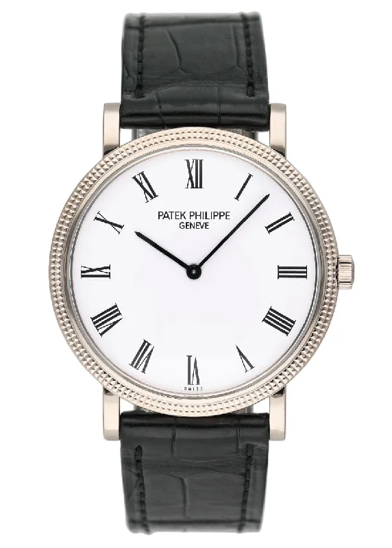 Men's Patek Philippe Watches for Luxury Enthusiasts-Patek Philippe Calatrava 5120G White Dial Mens Watch