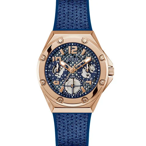 Women's Pilot Watches for High-End Collectors-Guess Asteria Blue Dial Women 40mm GW0620L3