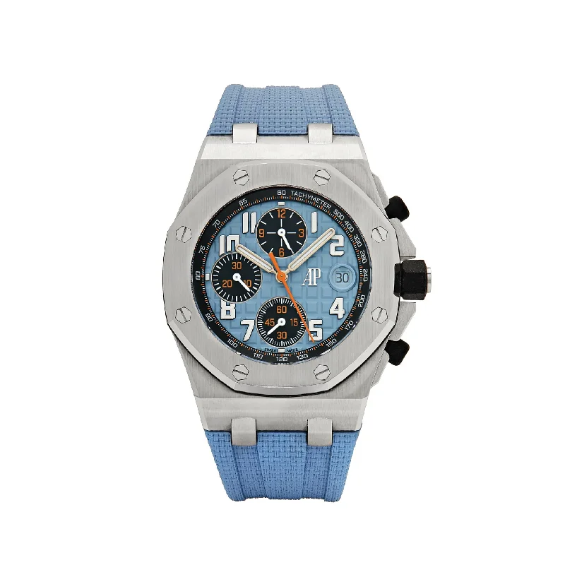 Men's Audemars Piguet Thick Case Watches-Audemars Piguet Royal Oak Offshore 26238ST.OO.A340CA.01 Chronograph Stainless Steel Blue Dial (2022)