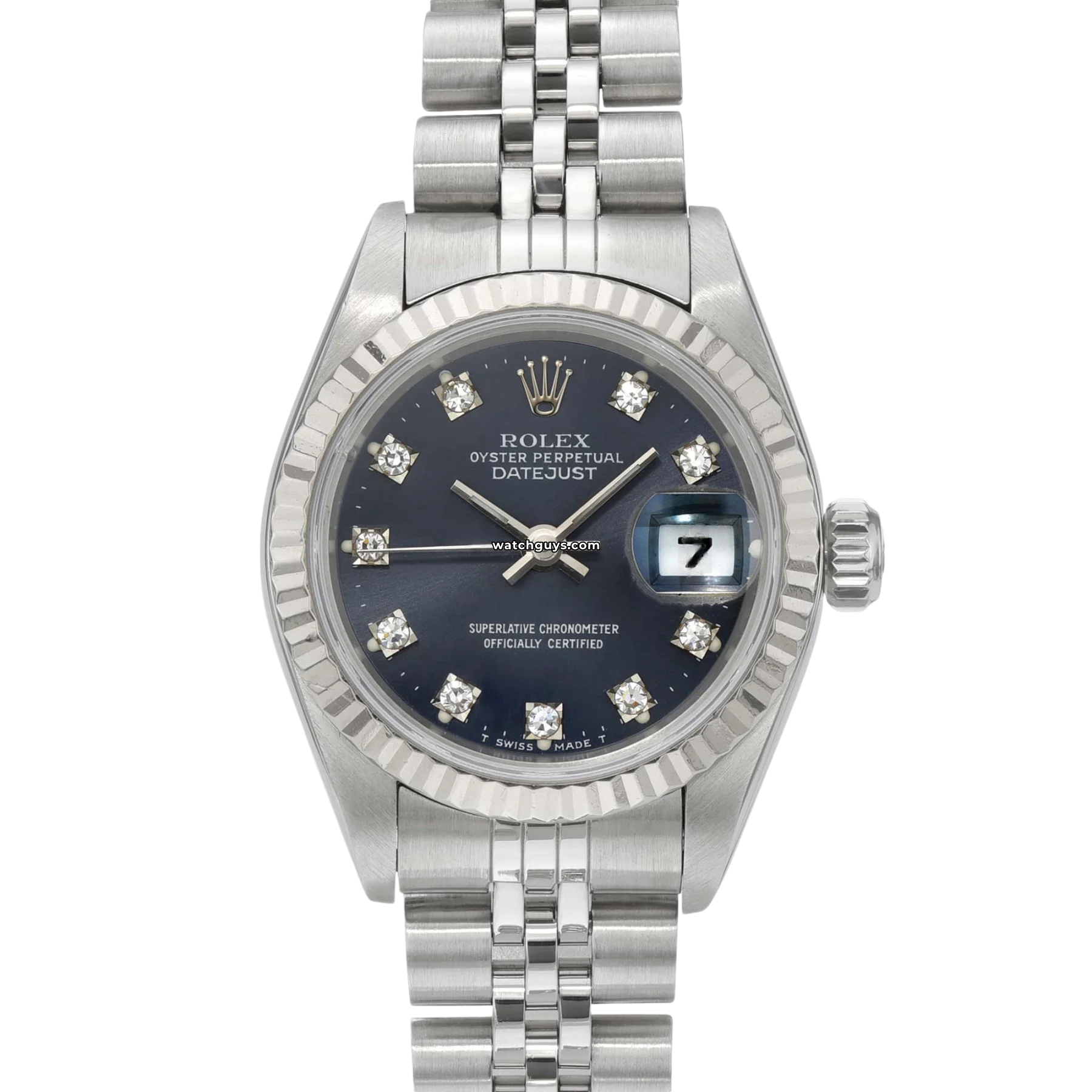 Women's Rolex Yacht-Master Watches-Rolex Datejust 69174 Blue Diamond