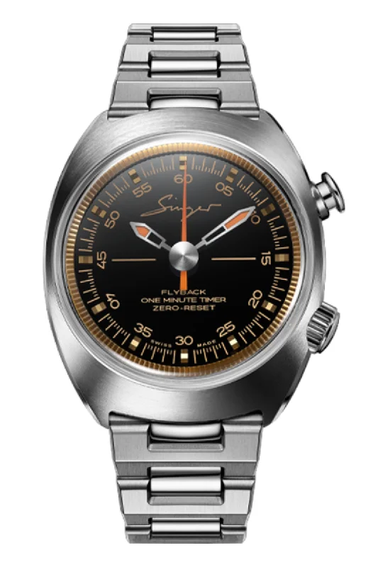 Men's Japanese Made Dress Watches for Reliability-Singer Reimagined 1969 Timer SR301
