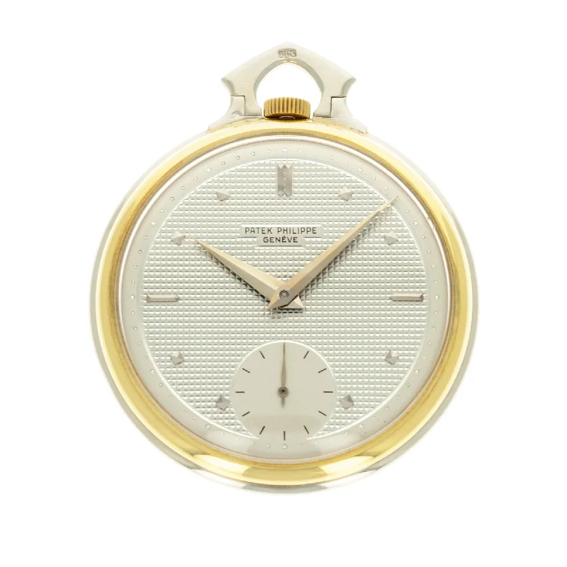 Men's Patek Philippe Watches for Exclusive Owners-Patek Philippe White & Yellow Gold Pocket Watch