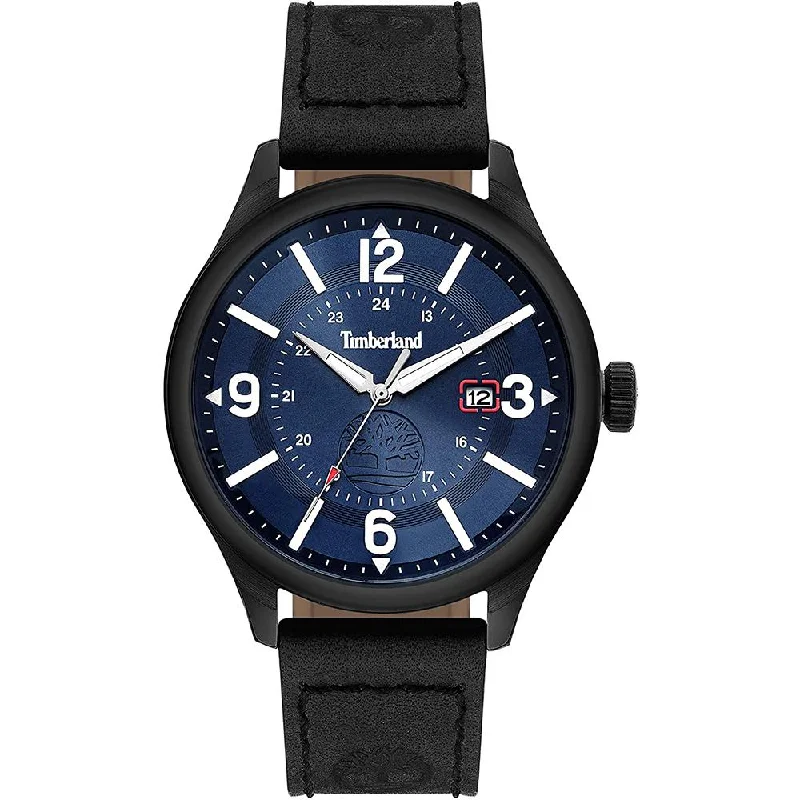 Men's Designer Dress Watches with Custom Engravings-Timberland Blake Black Watch 14645JSU/03