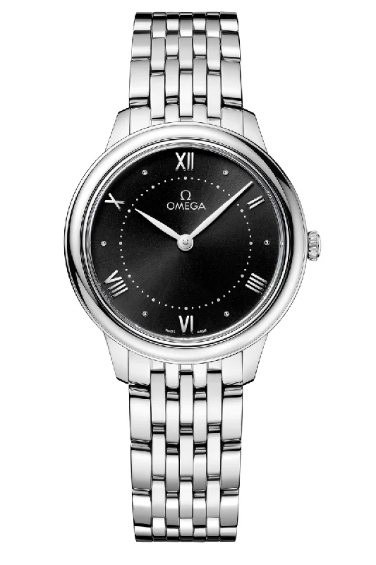 Men's Digital Style Dress Watches with Modern Looks-Omega De Ville Prestige Quartz 30mm 434.10.30.60.01.001