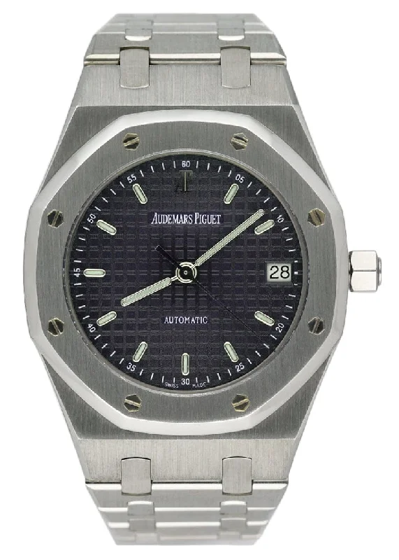 Men's Audemars Piguet Party Wear Watches-Audemars Piguet Royal Oak 14790ST Blue Dial Mens Watch