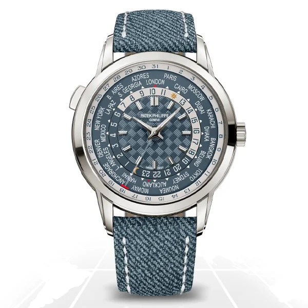 Men's Patek Philippe Watches with Vintage Inspiration-Patek Philippe	Complications World Time With Date	5330G-001