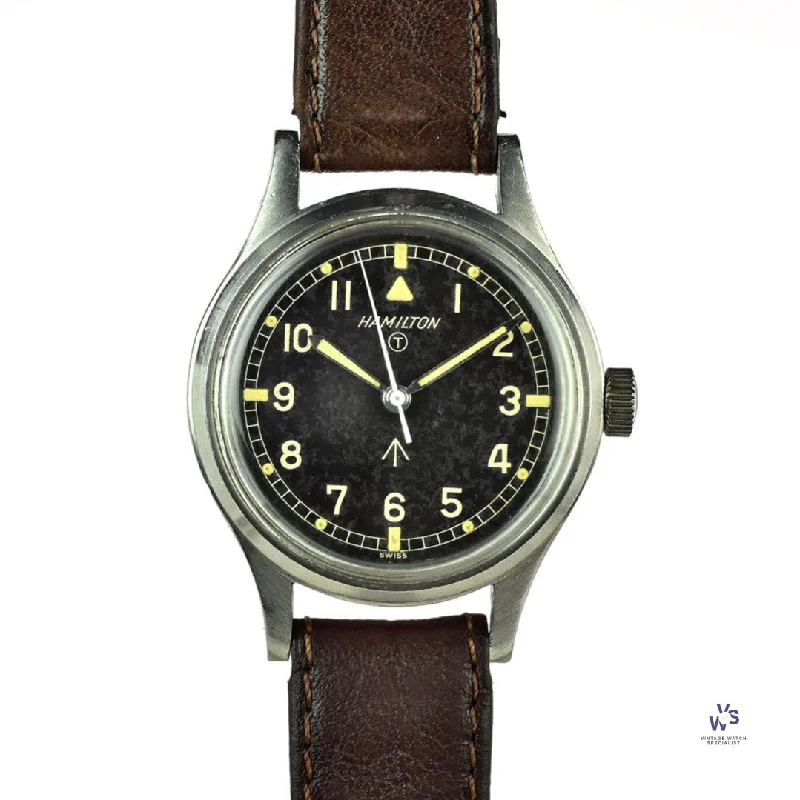 Men's Military Watches for Counterintelligence-Hamilton - 6B - British Military Issued Wristwatch - c.1961