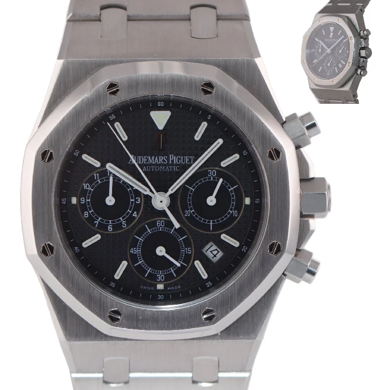Audemars Piguet Romantic Dinner Design Watches for Women-Audemars Piguet Royal Oak Chrono 39mm Blue Steel 25860ST.OO.1110ST.01 Watch
