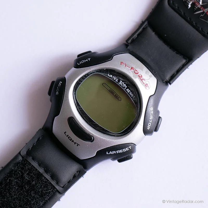Women's Pilot Watches with Radio Frequency-Vintage Digital Disney Watch | 90s Disney Sportswatch M-Force