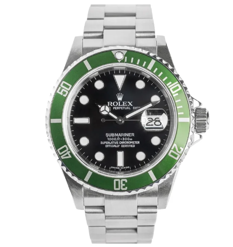 men's Rolex watches with retrograde display -​Rolex Submariner Date "Kermit" (Pre-Owned)