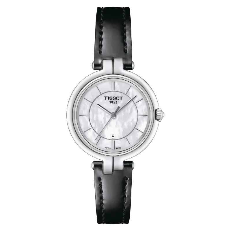 Women's Heritage Watches with Aviation Theme-Tissot T-Lady White Mother-Of-Pearl Dial Women 30mm