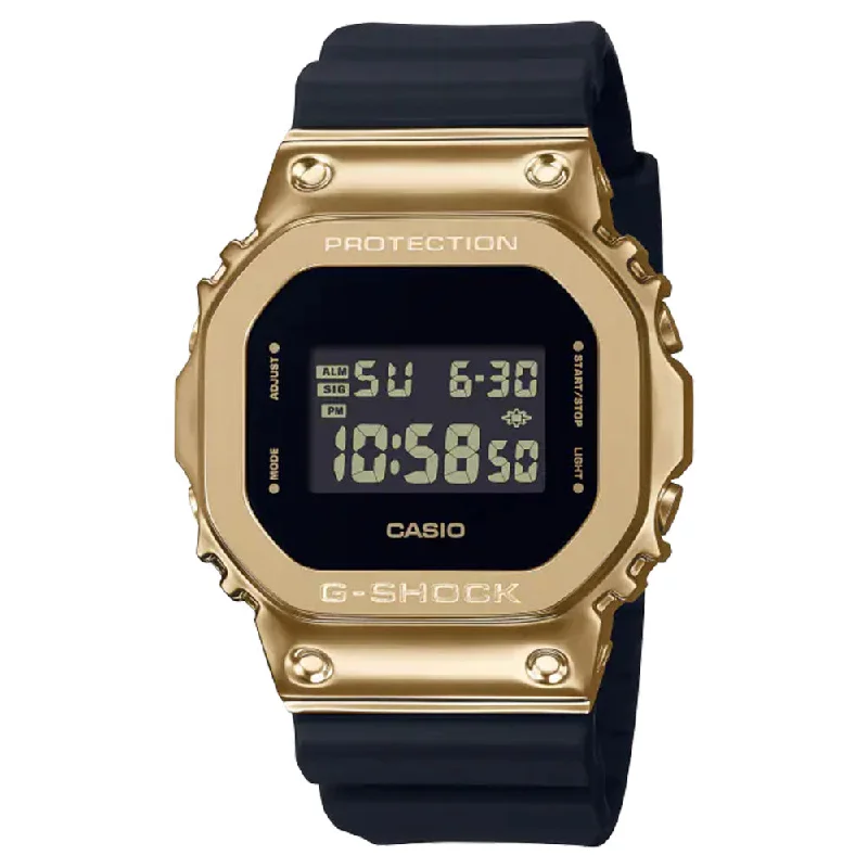 Men's Digital Watches with Radio Frequency-Casio G-Shock Metal Covered/Full Metal Digital 43.2mm Resin Band