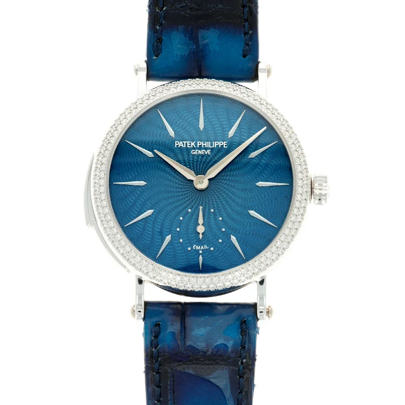Men's Patek Philippe Watches for Adventure Seekers-Patek Philippe Minute Repeater Enamel Diamond Watch Ref. 7040