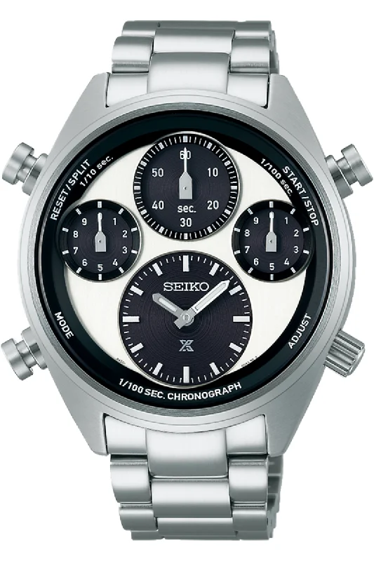 Men's Party Wear Style Dress Watches for Nightlife Events-Seiko Prospex Speedtimer 1/100 Second Solar Chronograph SFJ001