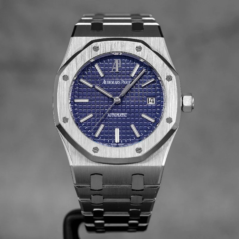 Men's Audemars Piguet Summer Design Watches-ROYAL OAK 39MM 15300 BLUE DIAL (2009)