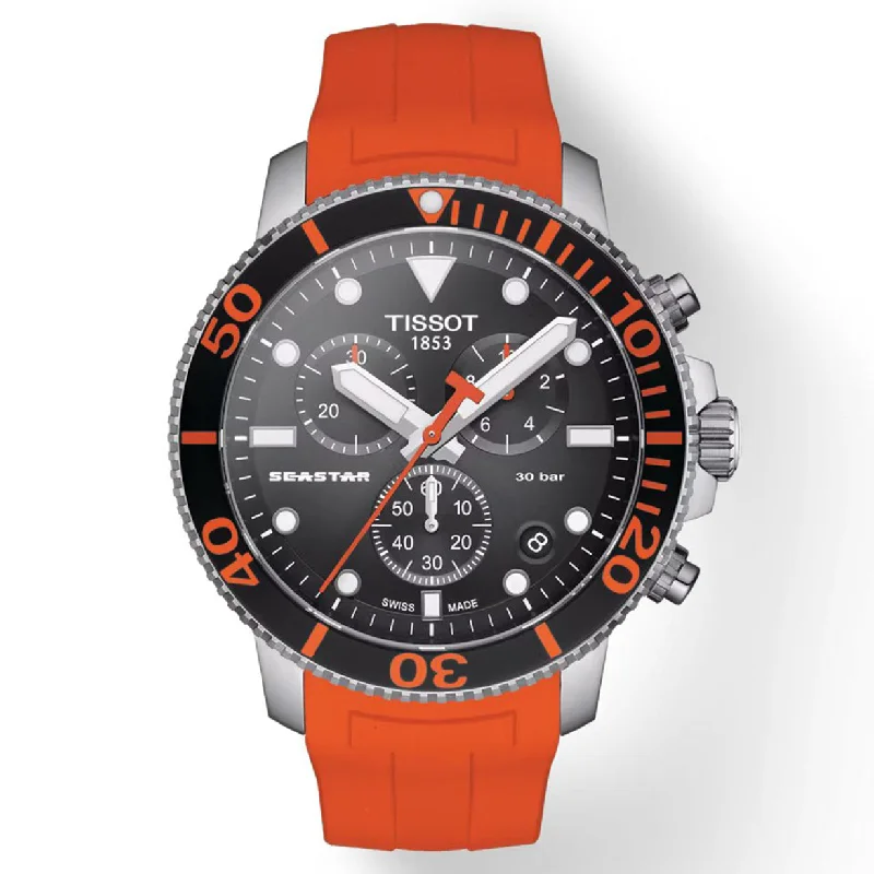 Women's Heritage Watches with GPS Navigation-Tissot T-Sport Black Dial Men 45.5mm