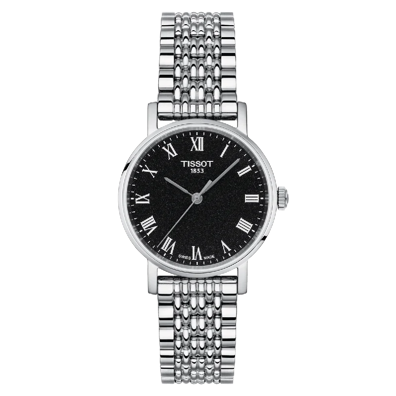 Women's Heritage Watches for Law Enforcement-Tissot T-Classic Black Dial Women 30mm