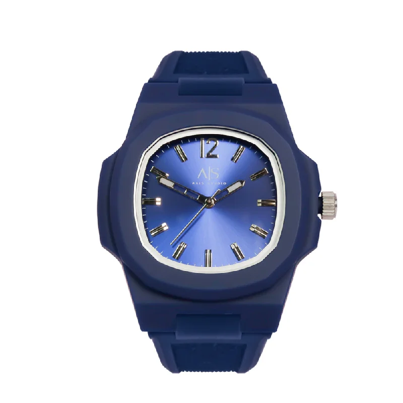 Digital Watches for Men with Barometer Feature-Axis Basic 3-Hand 43mm Rubber Band