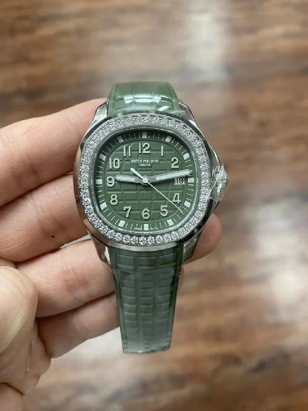 Men's Patek Philippe Watches with Smart Features-AQUANAUT LUCE 5267/200A-011 KHAKI GREEN (2022)