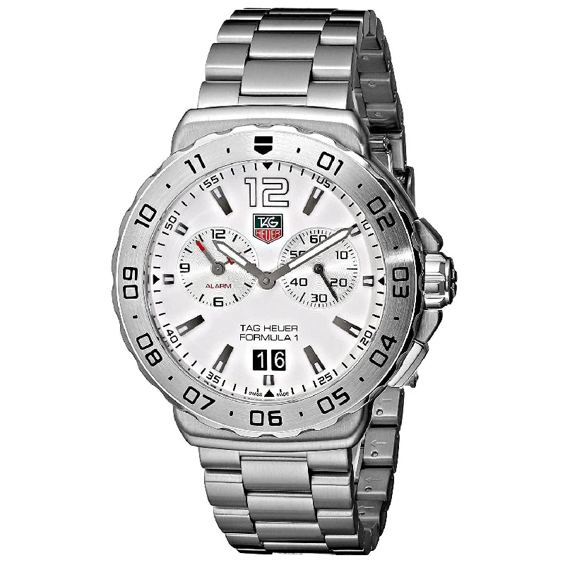 Men's Chronograph Watches for Pilots-Tag Heuer Men's WAU111B.BA0858 Formula 1 Chronograph Stainless Steel Watch