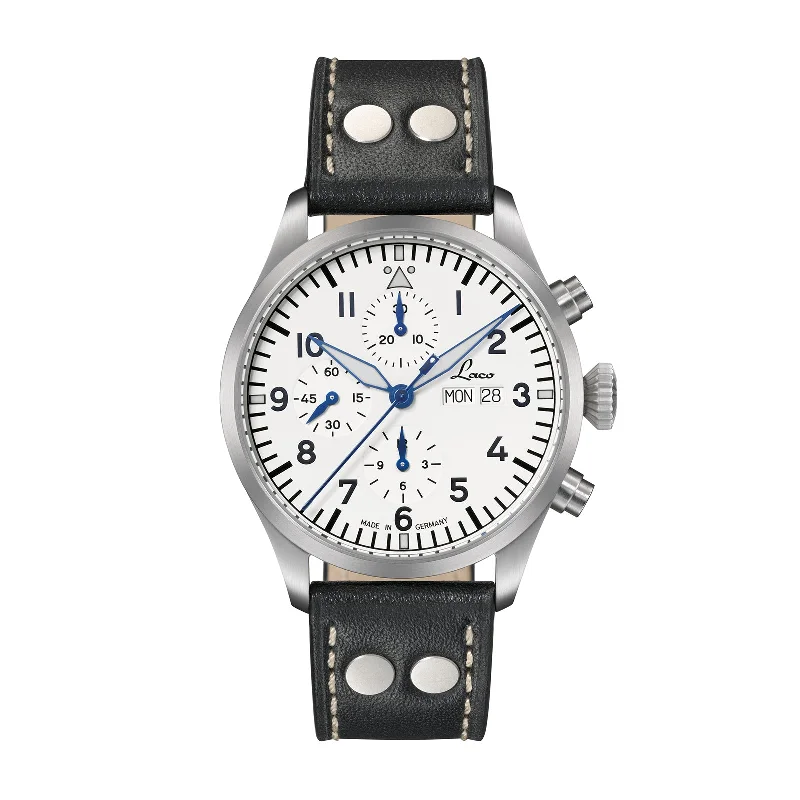 Men's Chronograph Watches for Humidity Monitoring-Chronographs Kiel.2 Weiss 862153