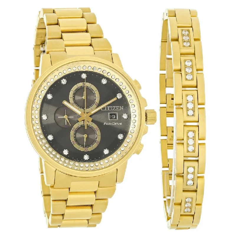 Men's Chronograph Watches with Aviation Theme-Citizen Men's FB3002-61E Nighthawk Chronograph Gold-Tone Stainless Steel Watch