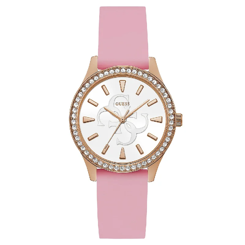 Women's Pilot Watches for Timeless Style-Guess Anna Rose Gold Dial Women 38mm