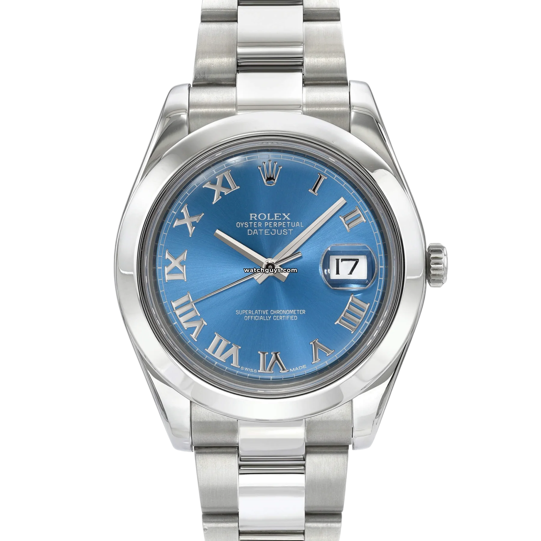 Women's Rolex Casual Wear Design Watches-Rolex Datejust 116300 Azzurro Blue Oyster