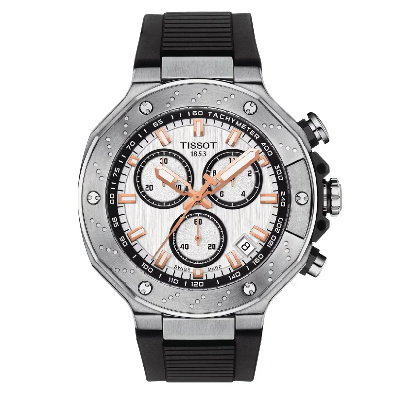 Women's Stylish Heritage Watches-Tissot T-Sport White Dial Men 45mm