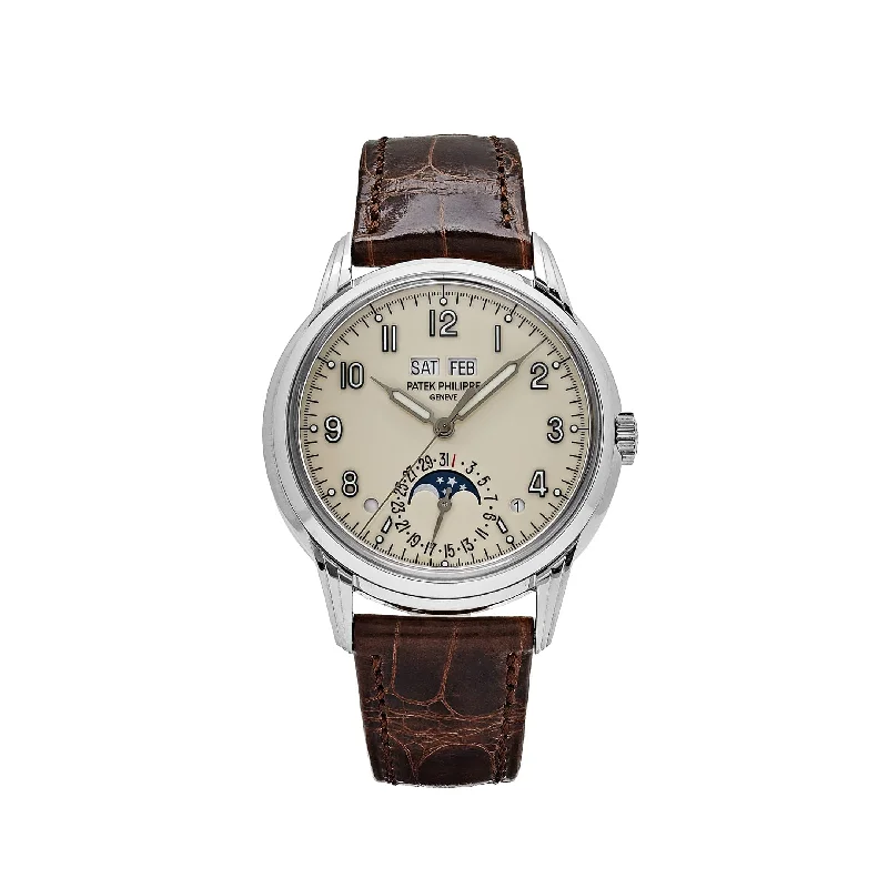 Men's Patek Philippe Watches with Barometer Calibration-Patek Philippe Grand Complications 5320G-001 Perpetual Calendar White Gold Ivory Dial (2022)