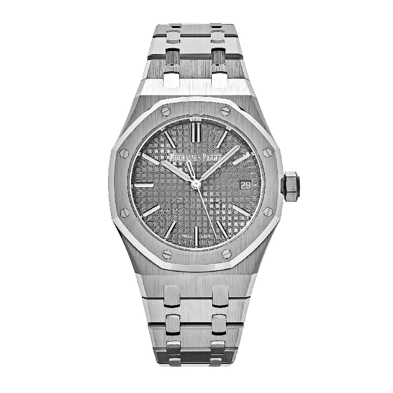 Men's Audemars Piguet Thin Case Style Watches-Audemars Piguet Royal Oak 15550ST.OO.1356ST.07 Selfwinding Stainless Steel Grey Dial