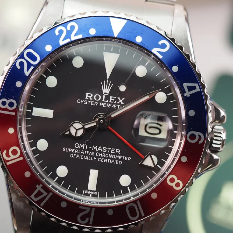 Women's Rolex Stylish Design Watches-Rolex GMT Master 1675 Pepsi (1978)