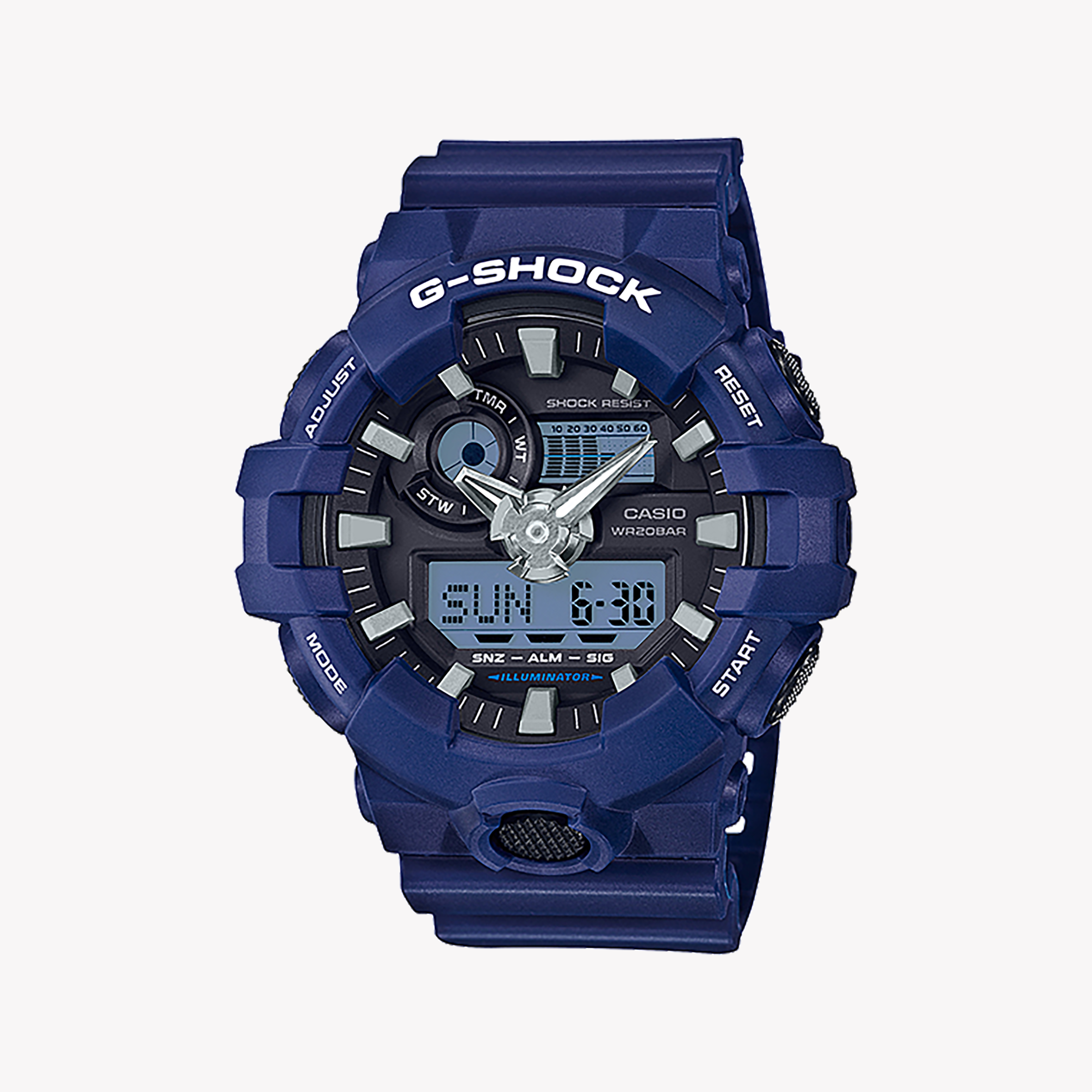 Men's Digital Watches with Personalized Engraving-CASIO G-SHOCK GA-700-2ADR - RUGGED ELEGANCE FOR THE MODERN MAN