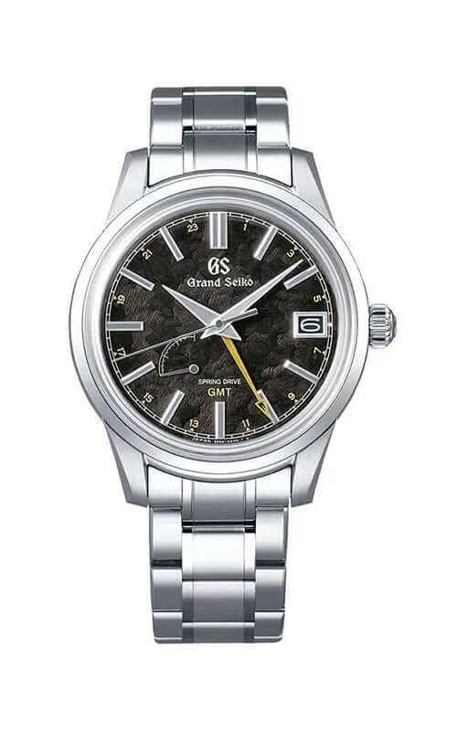 Men's Seiko Thick Case Watches-Grand Seiko Elegance "Kanro" GMT Spring Drive Mens Watch SBGE271G