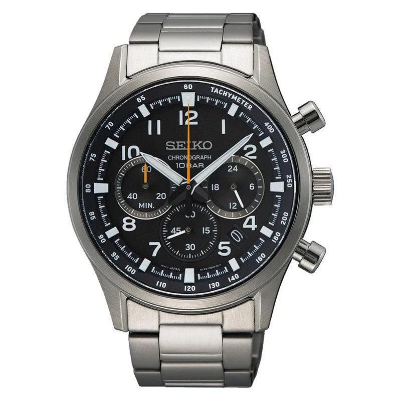 Women's Chronograph Watches for Law Enforcement-Seiko Sport Chronograph Watch - SSB447P1