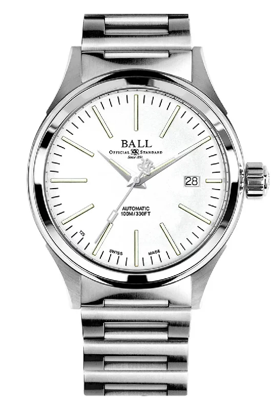 Men's Seasonal Dress Watches for Holiday Themes-Ball Fireman Enterprise NM2098C-S20J-WH