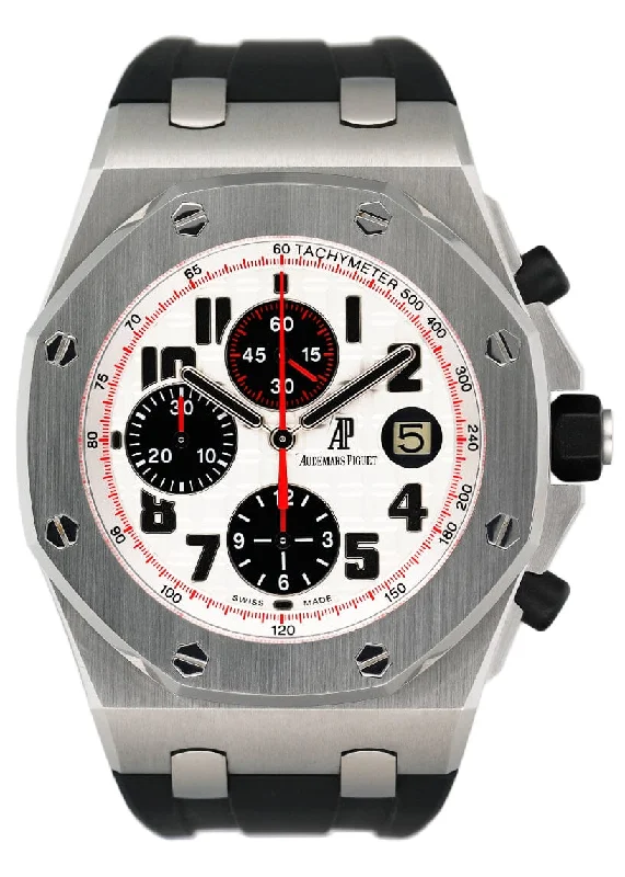 Men's Audemars Piguet Christmas Gift Style Watches-Audemars Piguet Royal Oak Offshore 26170ST Silver Dial Mens Watch Box Papers